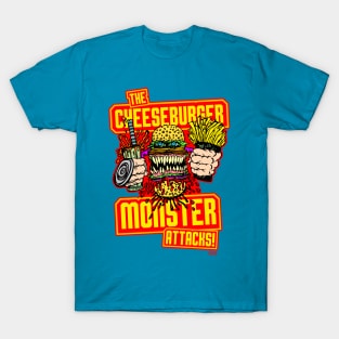 The Cheeseburger Monster Attacks! T-Shirt